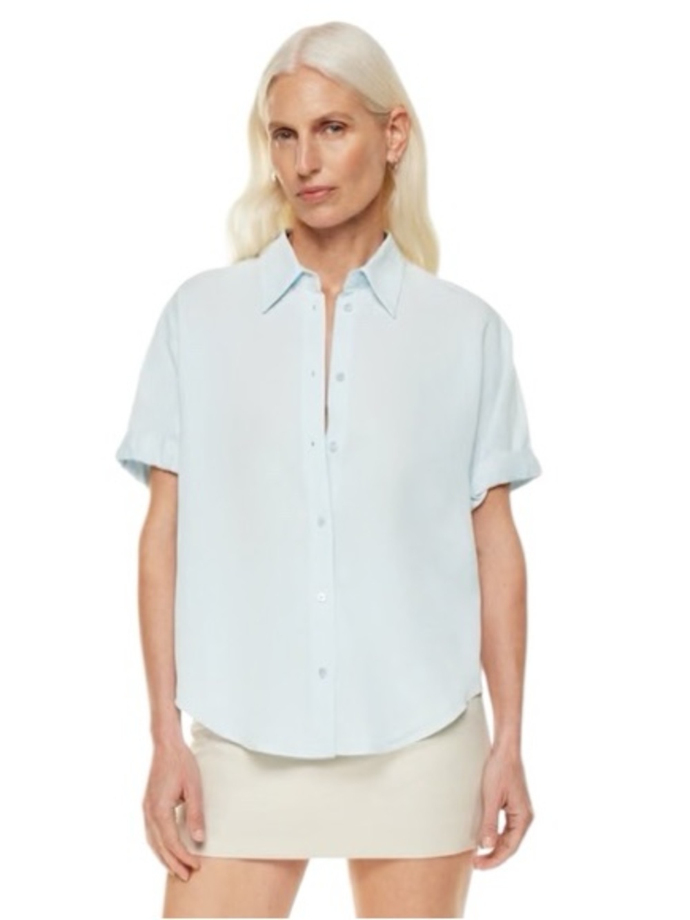 Aritzia Babaton Hepburn Shortsleeve Blouse